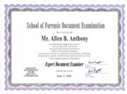 certification in document examination and forgery